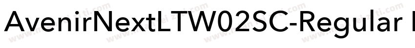 AvenirNextLTW02SC-Regular Regular字体转换